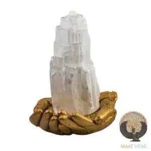 Cascade de Sélénite blanche - pierres éthiques - Maât Vitae